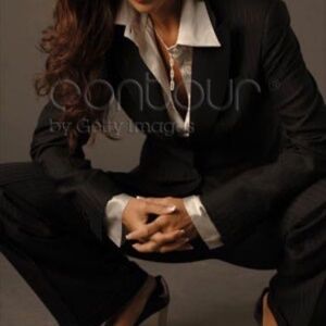 Bespoke custom made Italian women’s black Tuxedo